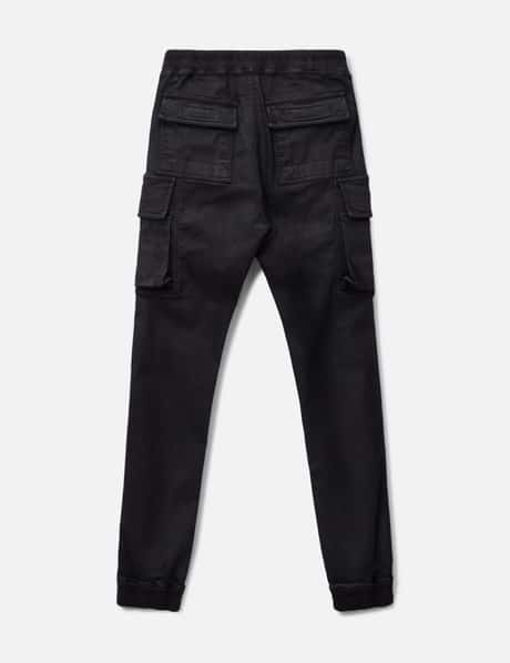 Rick Owens Drkshdw - MASTODON CUT IN BLACK WAX STRETCH DENIM | HBX 