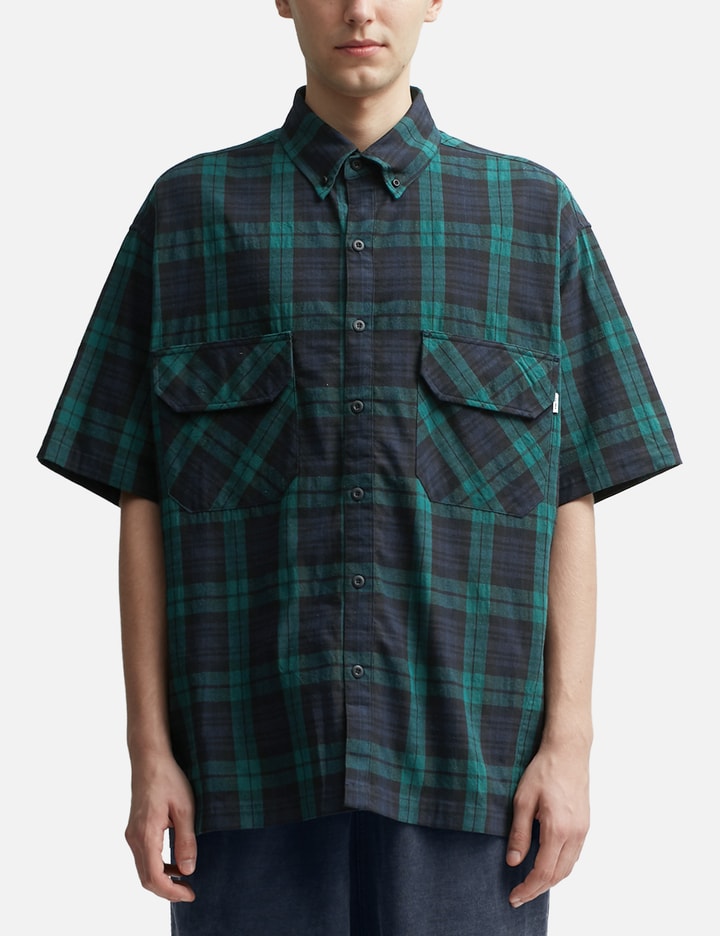 Grocery ST-011 Oversized Check Short Sleeves Shirt Placeholder Image