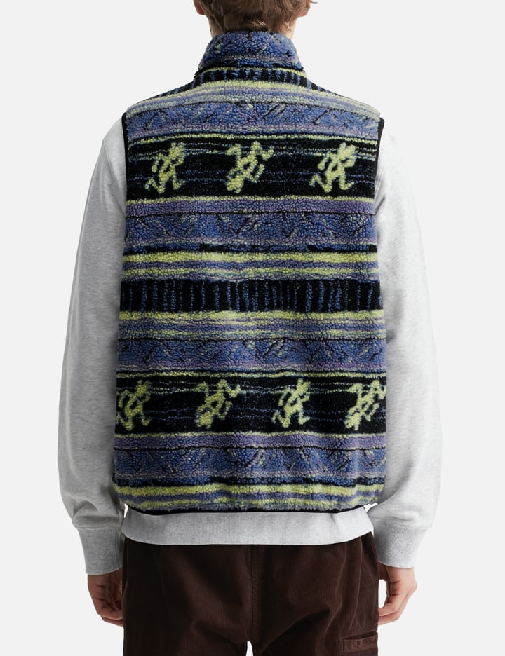 Thisisneverthat Tnt Gramicci Reversible Fleece Vest In Blue