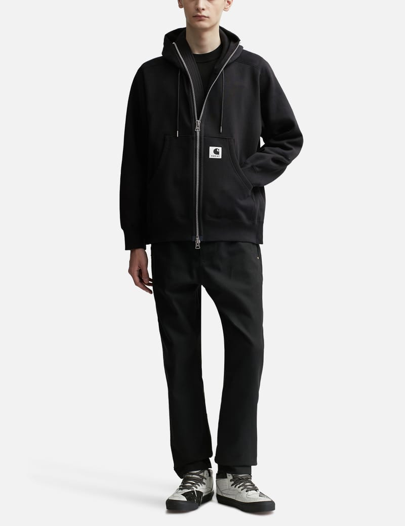 SACAI HOODIE パーカー ブラック L サカイ