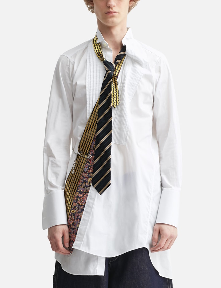 Junya Watanabe Man Elongated Shirt With Triple Tie