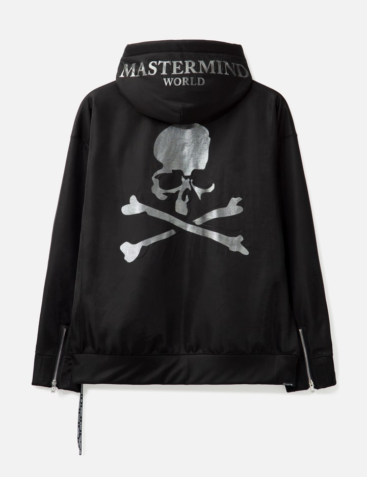 Sheer Layered Zip-up Boxy Hoodie Placeholder Image