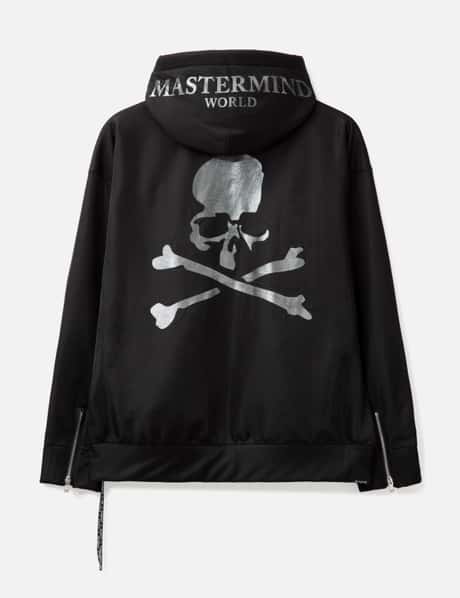 マスターマインド・ワールド Sheer Layered Zip-up Boxy Hoodie