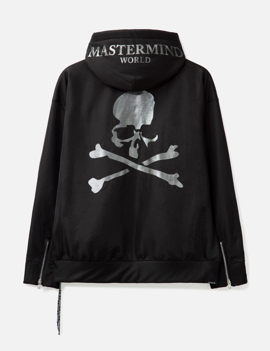 Sheer Layered Zip-Up Boxy Hoodie view 9