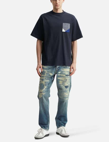 FDMTL Slim Fit Denim CS132 - Japanese-made indigo jeans with 