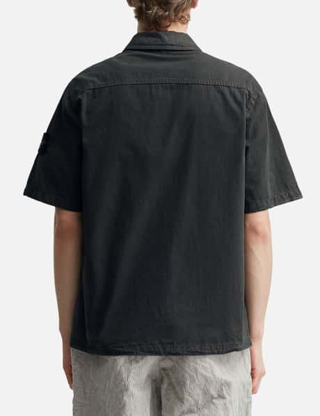Brushed Organic Cotton Canvas 'Old' Effect Shirt view 12