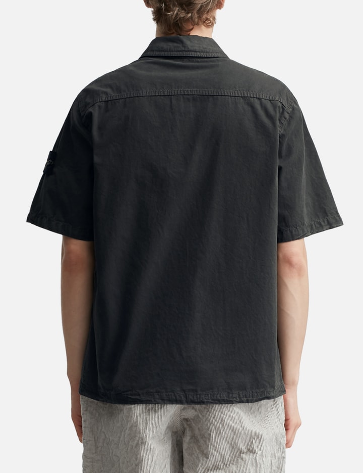 ストーンアイランド Brushed Organic Cotton Canvas 'Old' Effect Shirt