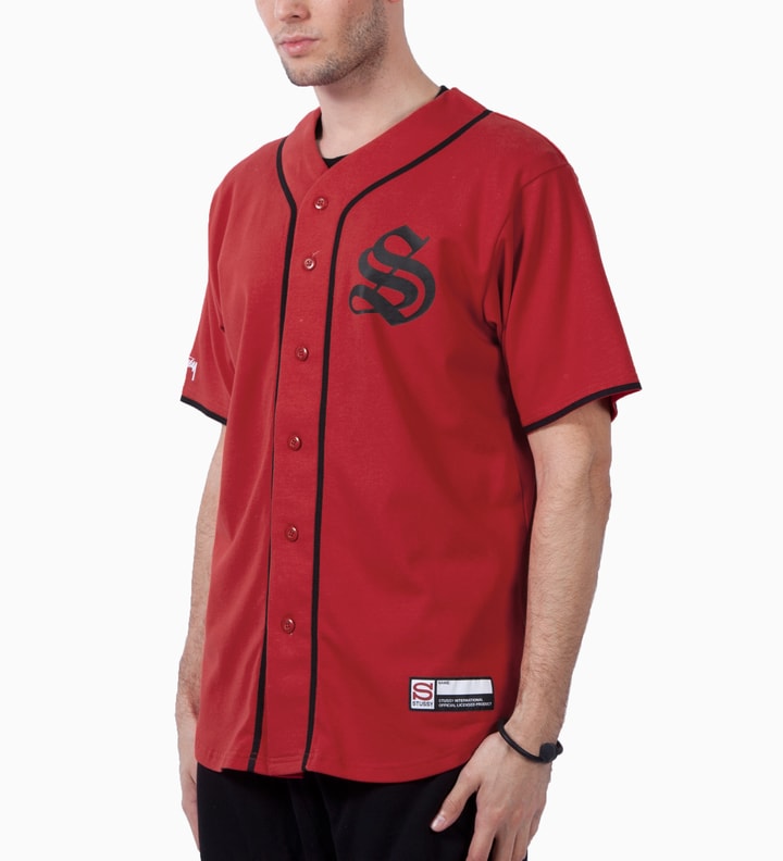 Supreme Patches Denim Baseball Jersey for Sale in La Costa, CA