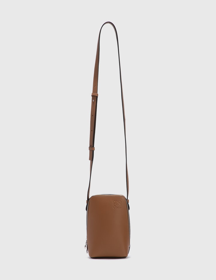 AllSaints Captain Square Leather Crossbody Bag