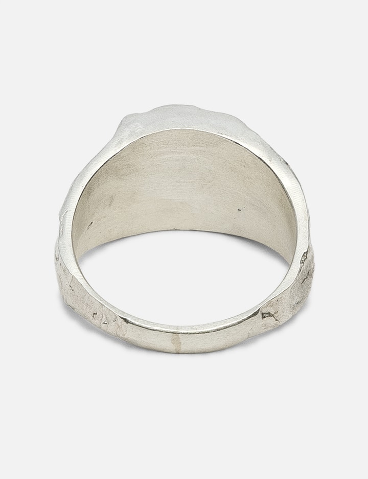 Ten Antennas Matte Pinky Ring With Black Swarovski