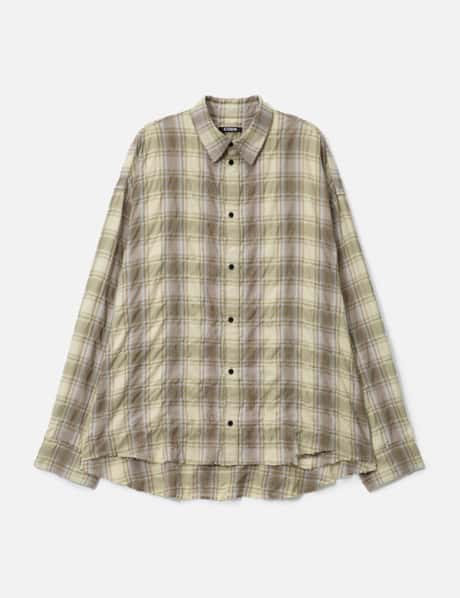 CODA Checked Washed Thrashed Structured Shirt
