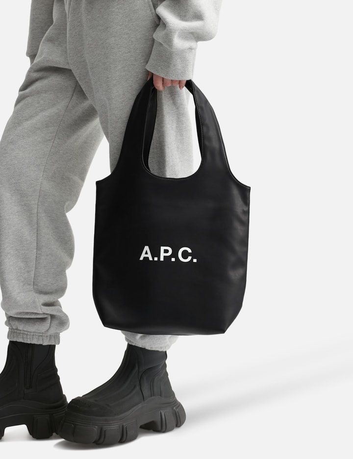 Apc Knitted Turtleneck Dress With Cut Out Detail In Black