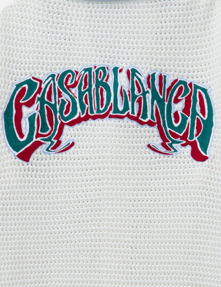 Sporty Faux Crochet Shirt Placeholder Image