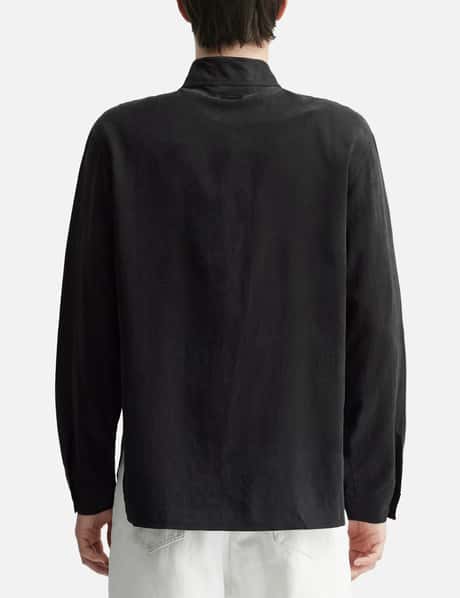 Acceptance Draped Stand-Collar Shirt view 12
