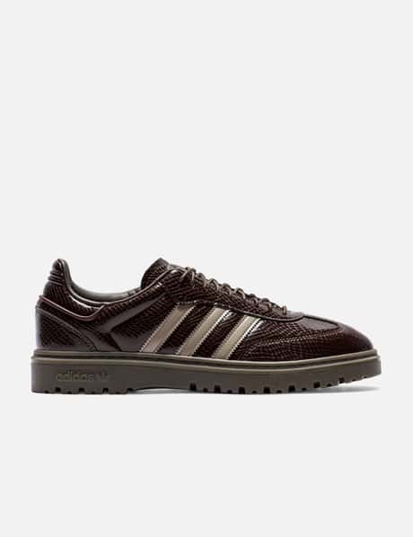 adidas Originals Samba WTR Shoes - Chalky Brown/Gum retro sneakers, iconic three stripes | HBX adidas Originals Samba WTR Shoes - Chalky Brown/Gum retro sneakers, iconic three stripes | HBX