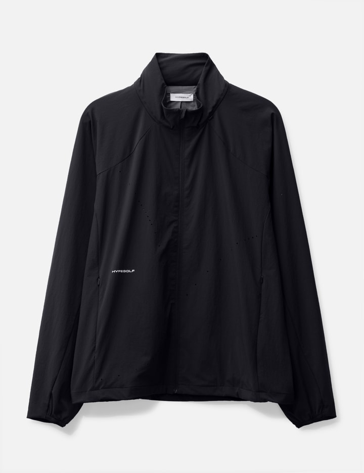 Hypegolf X Post Archive Faction (paf) Perforated Windbreaker In Black