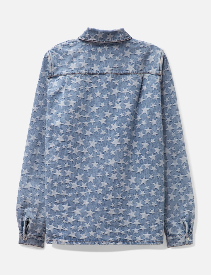 Supreme Men's Trademark Jacquard Denim Shirt