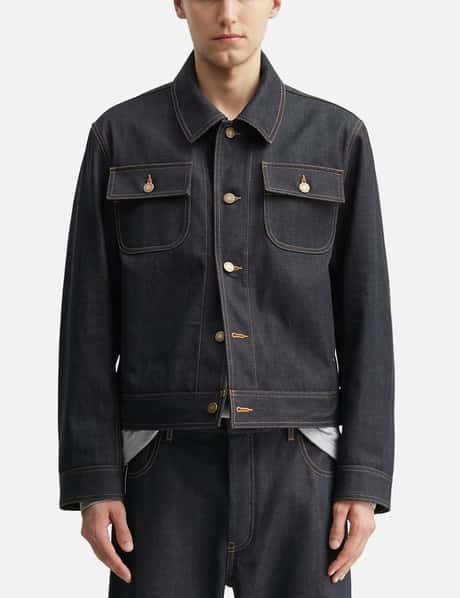 Selvedge Denim Backstrap Utility Jacket view 10