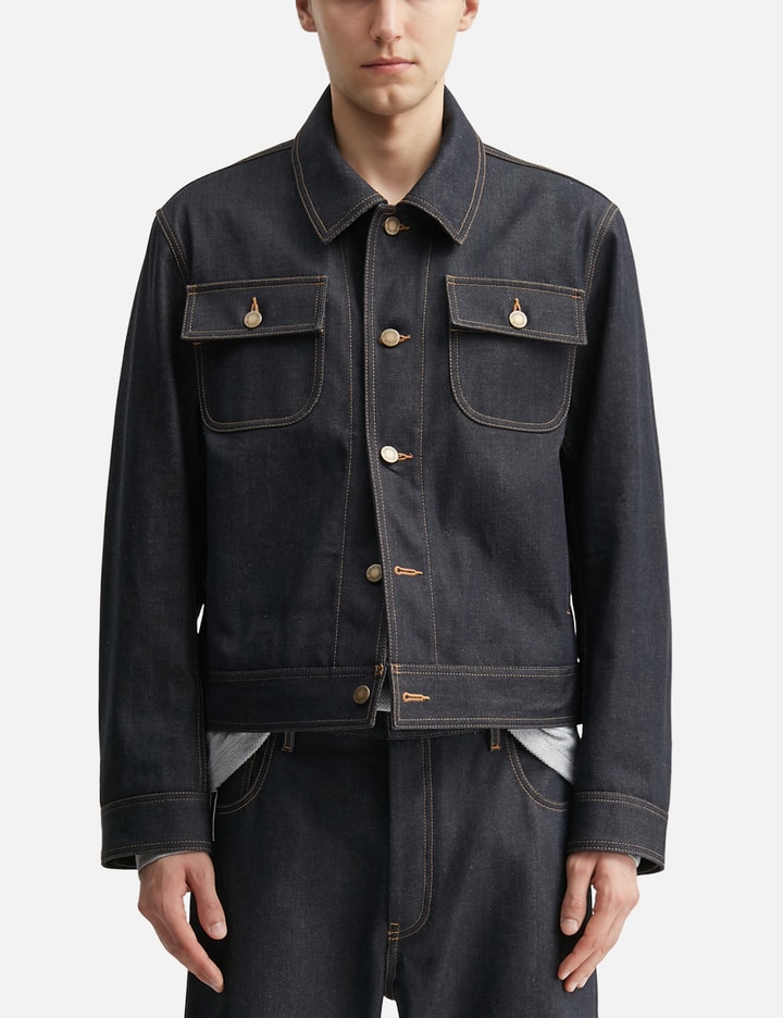 톰브라운 Selvedge Denim Backstrap Utility Jacket