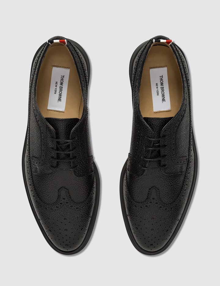 Pebble Grain Leather Classic Longwing Brogue with Light Weight Rubber Sole Placeholder Image