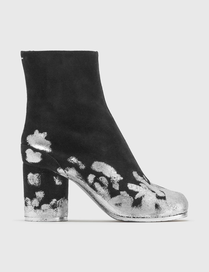 Tabi Suede Silver Foil Ankle Boots Placeholder Image