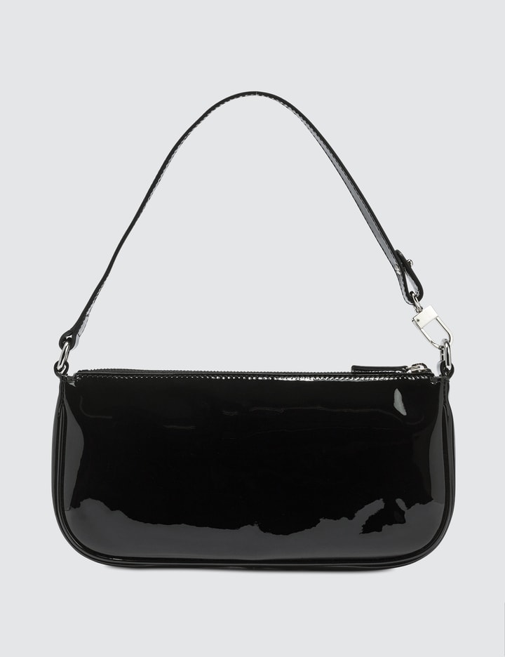 BY FAR - Rachel Black Patent Leather Bag  HBX - Globally Curated Fashion  and Lifestyle by Hypebeast