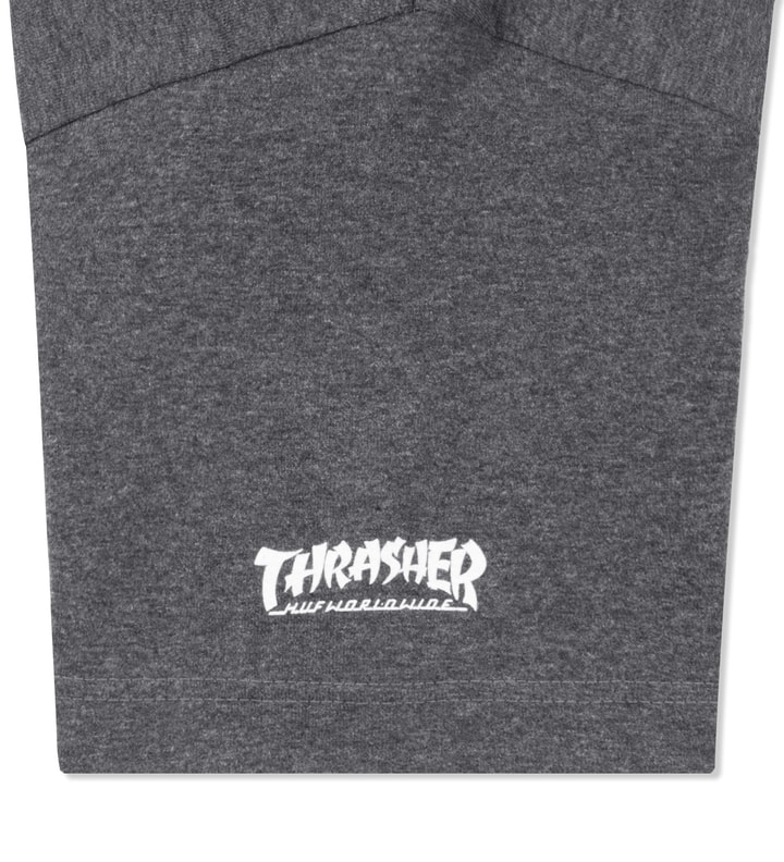 HUF x THRASHER Charcoal Heather Attack T-Shirt Placeholder Image