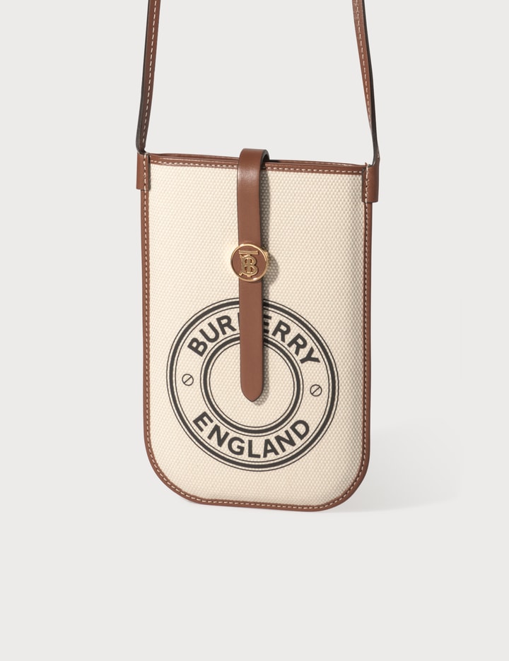 Mini Logo Graphic Canvas and Leather Phone Bag Placeholder Image