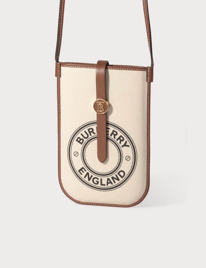 Burberry - Mini Logo Graphic Canvas and Leather Phone Bag | HBX - Globally  Curated Fashion and Lifestyle by Hypebeast