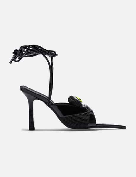 ANCUTA SARCA Sword Black Sandals With Ankle Straps