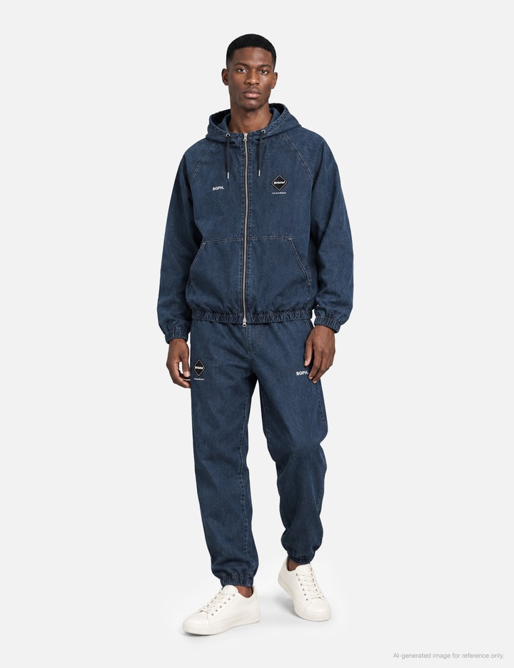 F.C. Real Bristol Washed Crisp Denim Hooded Blouson