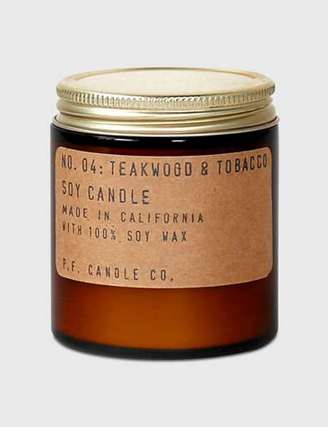 P.F. Candle Co. Teakwood & Tobacco Standard Soy Candle