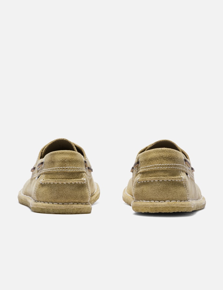 Ami Beige Cow Leather Boat Shoes