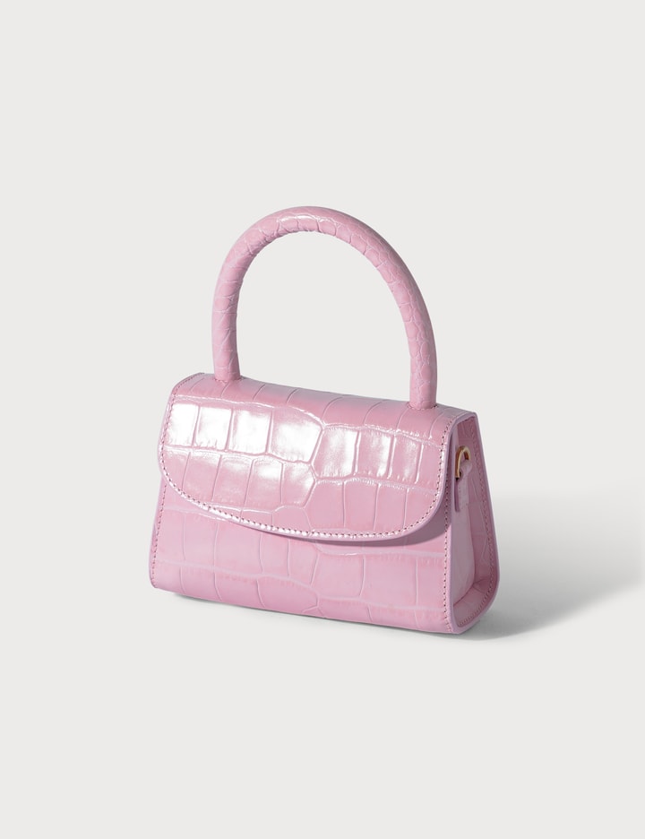 By Far Embossed Leather Mini Bag - Pink Mini Bags, Handbags