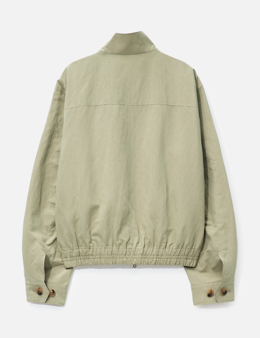 Linen Blend Harrington Jacket view 9