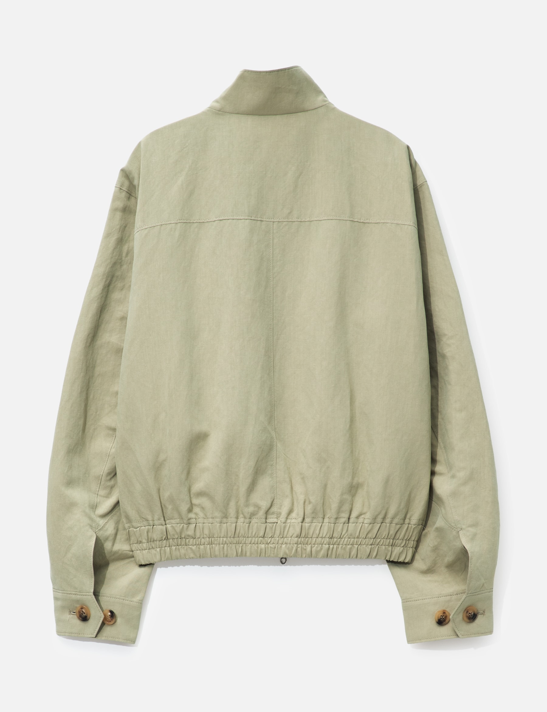 Linen Blend Harrington Jacket view 17