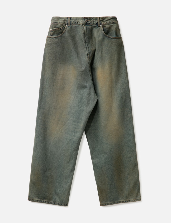 Coated Backward Denim Pants Placeholder Image