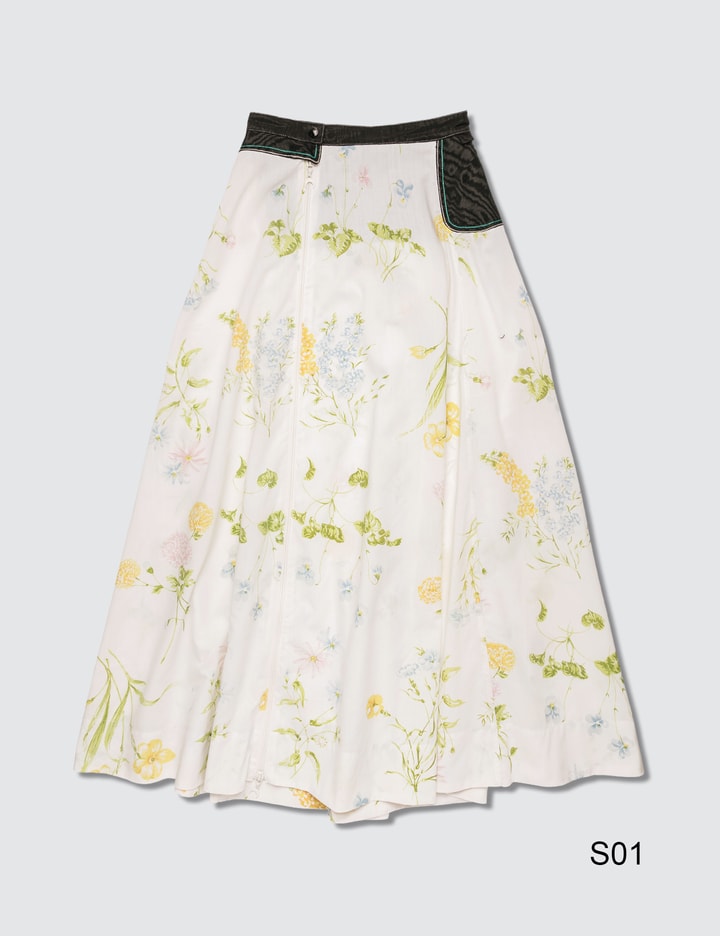 Flower Print Midi Skirt Placeholder Image