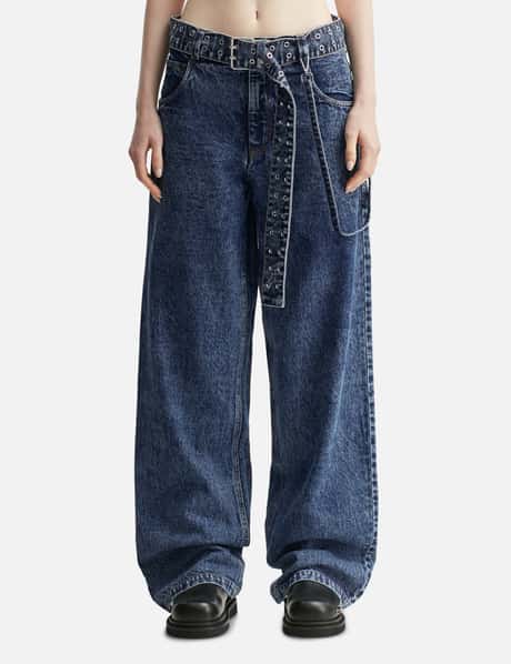 DHRUV KAPOOR BAGGY JEANS WITH BELT