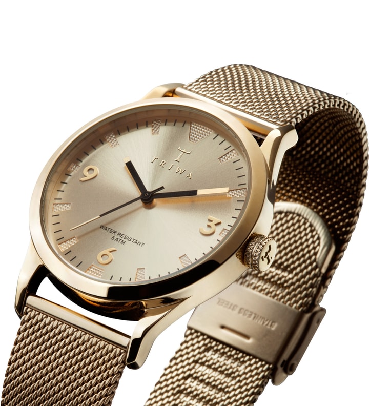 Gold Mesh Triwa Sort of Black Gold Watch Placeholder Image