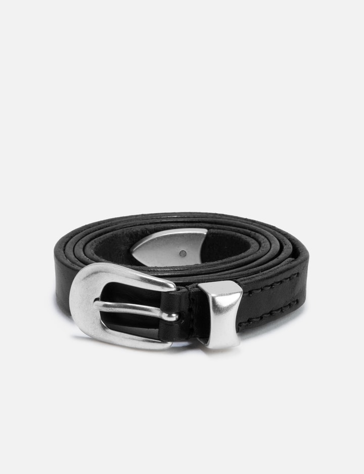 Our Legacy Leather Belt In Black