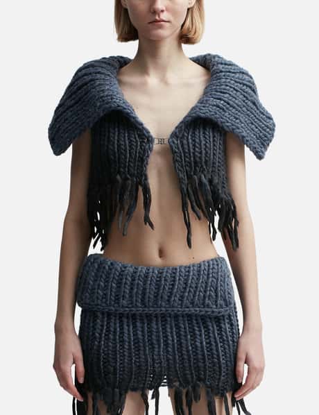 Misbhv Coated Bulky Knitted Top