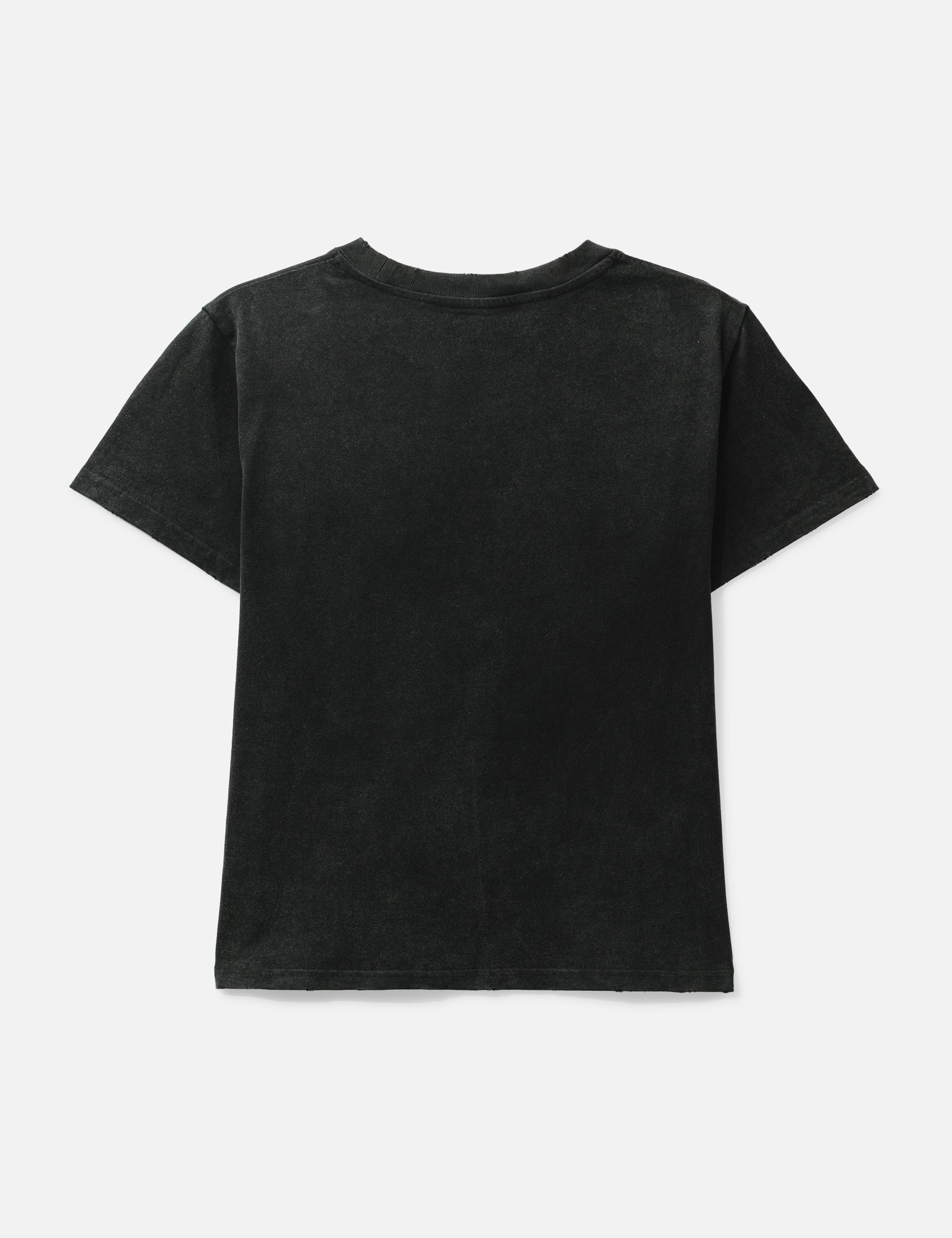 "Sera" Cursive Fitted T-Shirt In Washed Black view 17
