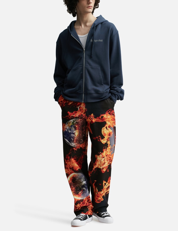 Shop Sky High Farm Workwear World Is Burning Chino Pants In Multicolor