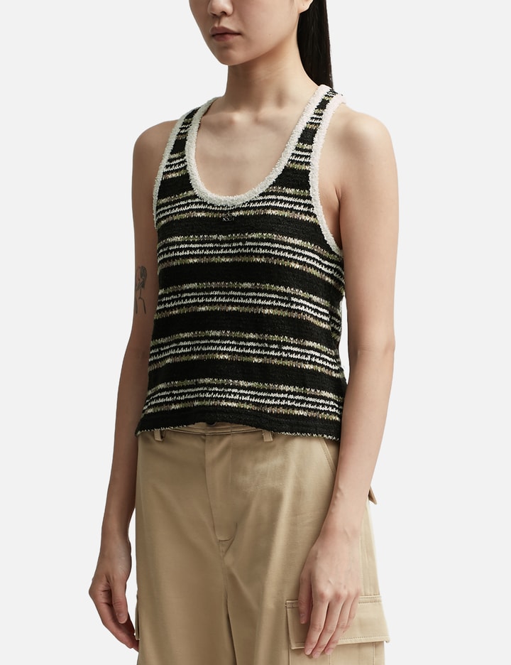 Striped U Neck Tank Top Placeholder Image