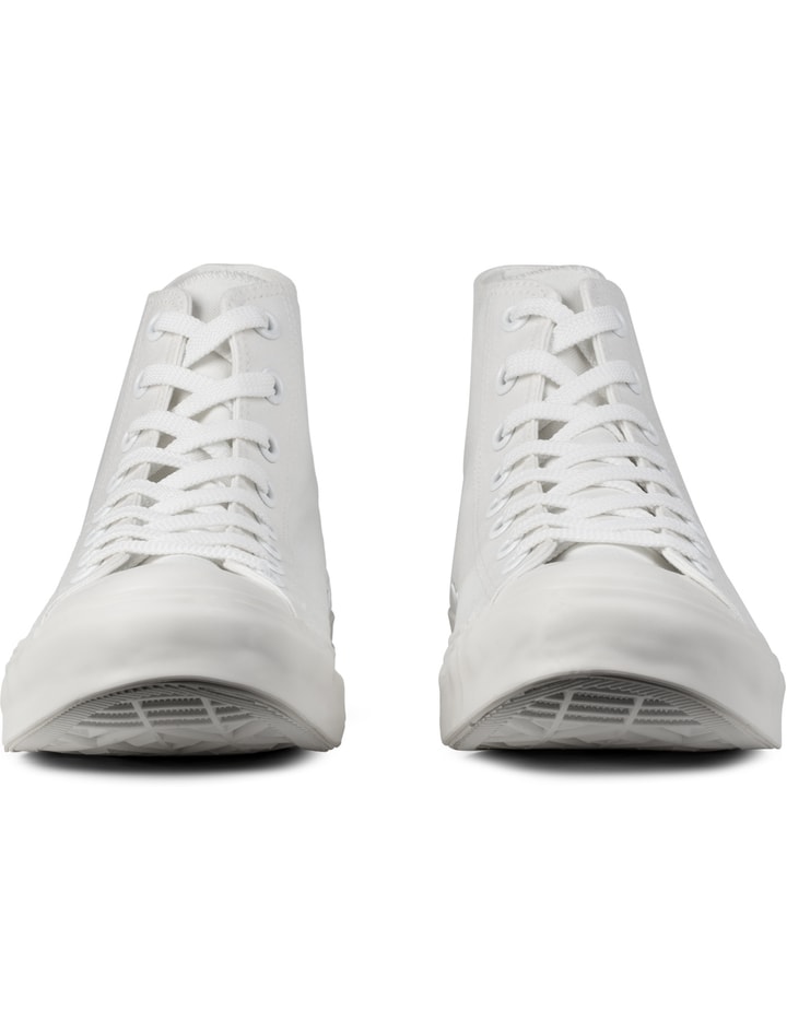 White 'U' Canvas High Top Classic Sneakers Placeholder Image