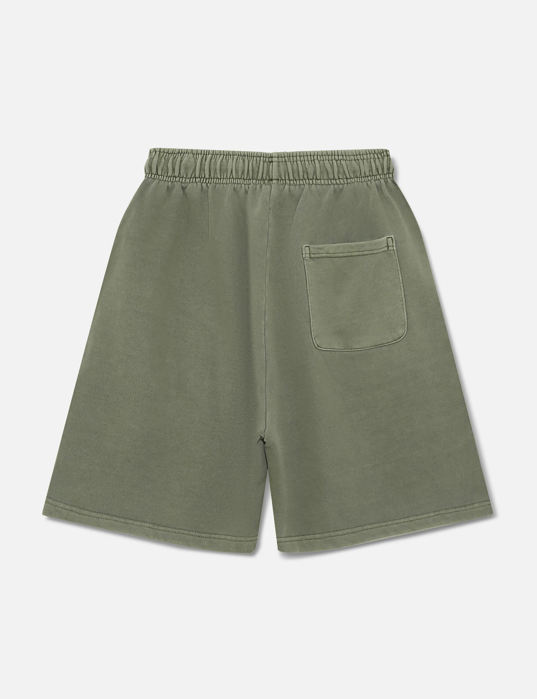 "Logo Embroidery Washed Olive" Shorts view 9