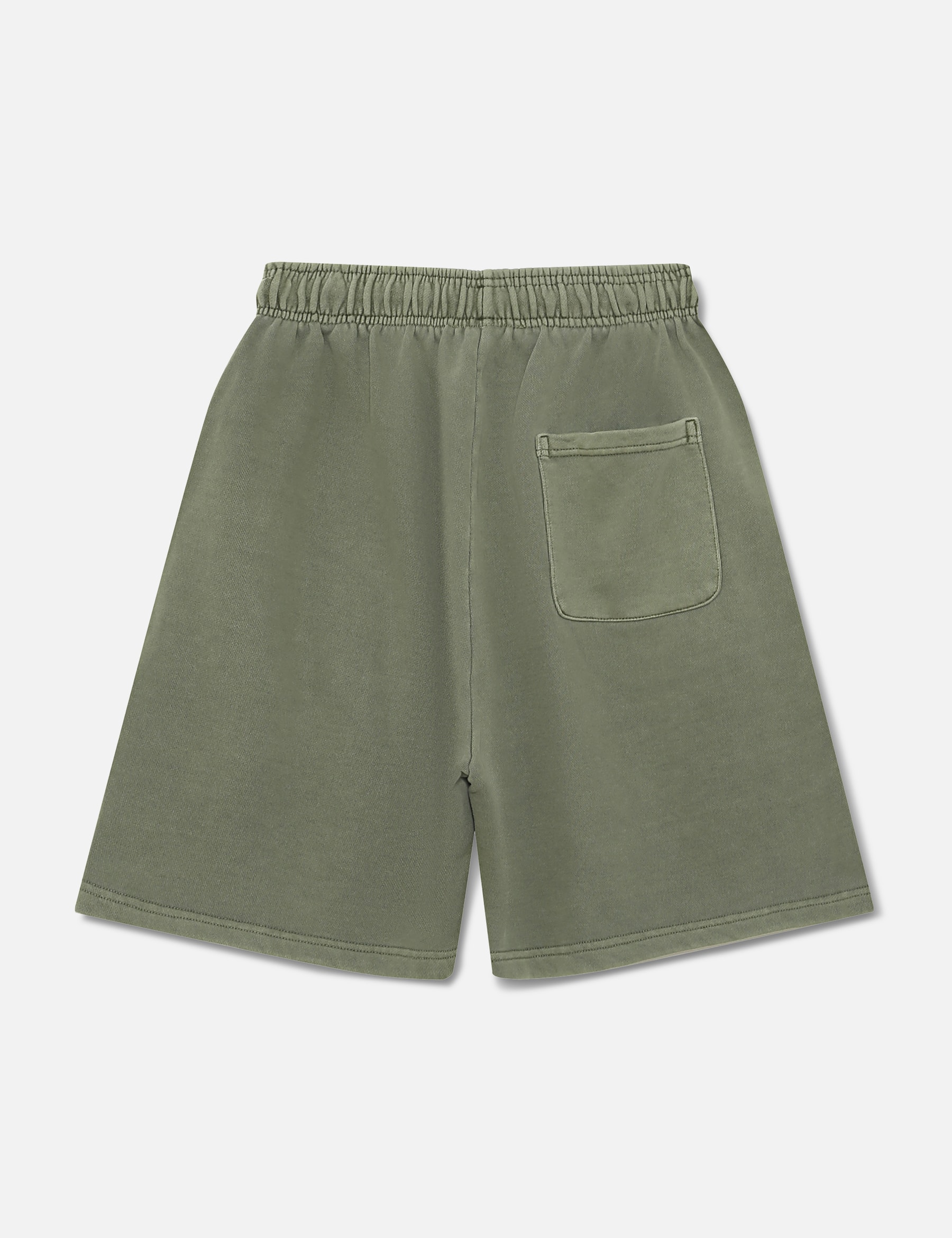 "Logo Embroidery Washed Olive" Shorts view 17