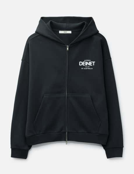 DEINET Lost In Sydney Zip-Up Hoodie Navy