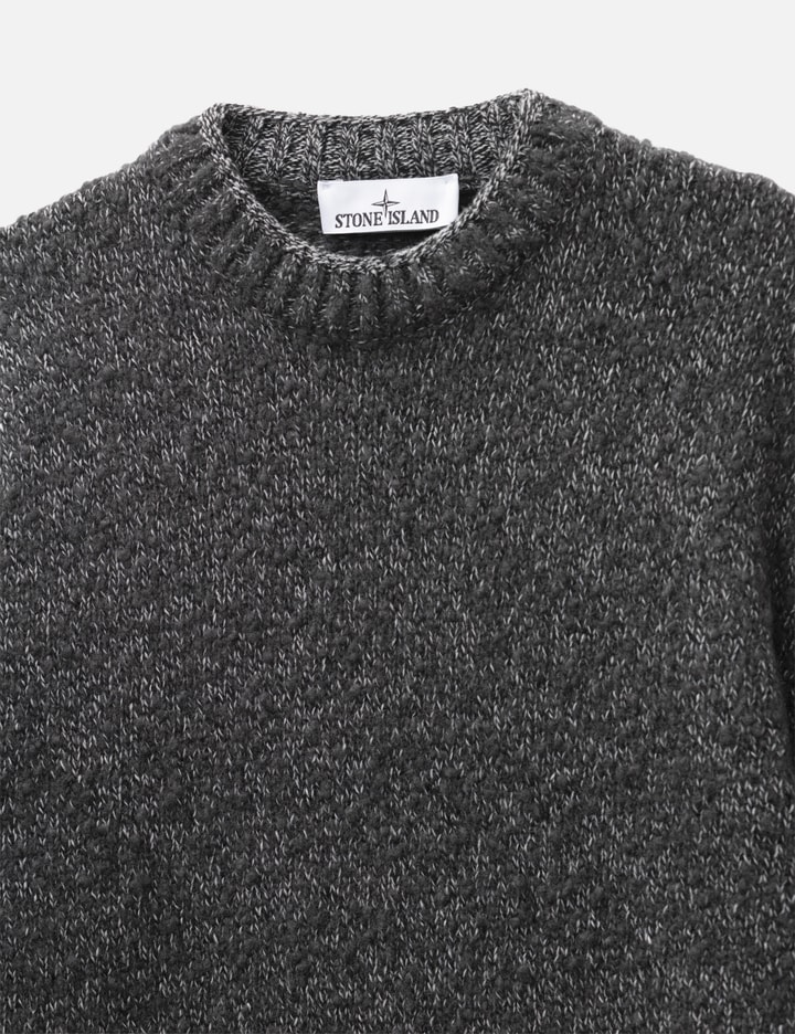Stone Island Speckled Wool Nylon Crewneck Jumper